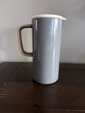 Ello Gray Speckled Stainless Steel Travel Mug 18oz Coffee Tumbler With Lid